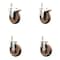 Service Caster 5 Inch 316SS High Temp Glass Filled Nylon 3/8 Inch Stem Caster Lock Brake, 2PK SS316TSTTL20S514-GFNSHT-381615-2-S2 - alternate 1